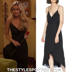 Show Me Your Mumu Black wrap dress